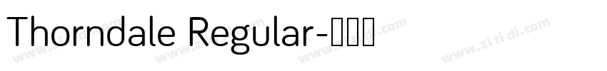 Thorndale Regular字体转换